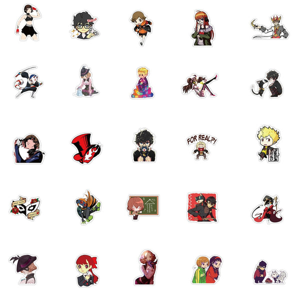 Persona 5 Game Stickers, Decals - 10/50 Piece