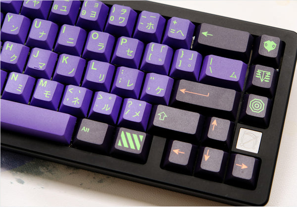 Purple Mecha Design Mechanical Keyboard Key Set