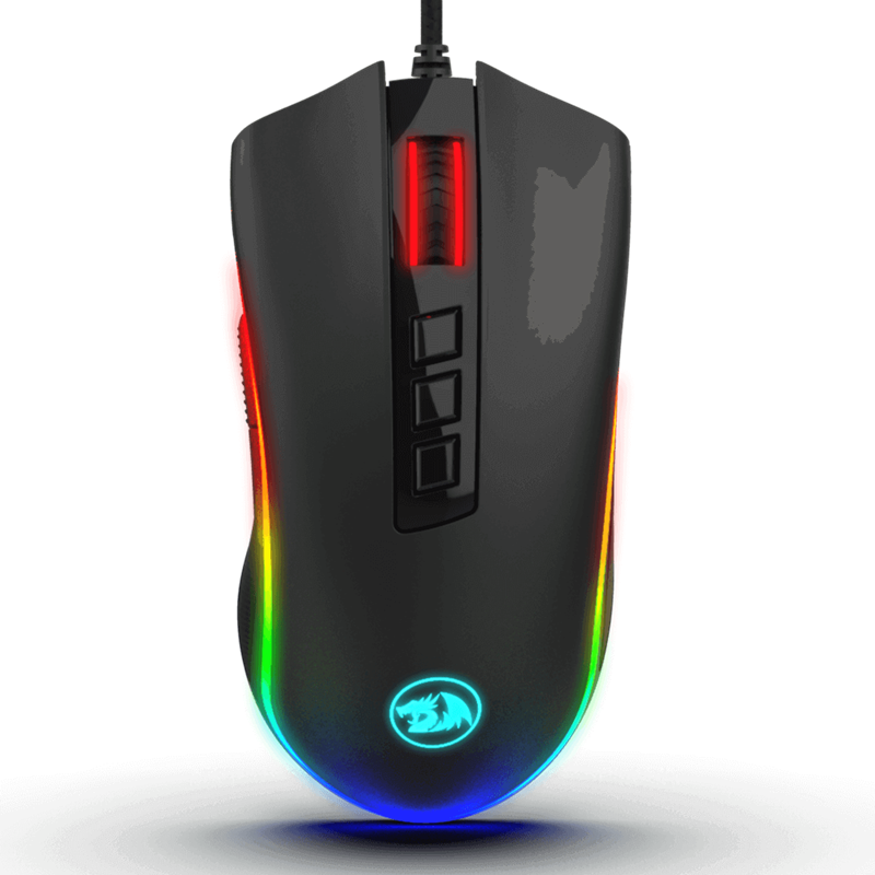 Redragon Cobra RGB Wired Gaming Mouse 10000 DPI, 9 Buttons - Black Color
