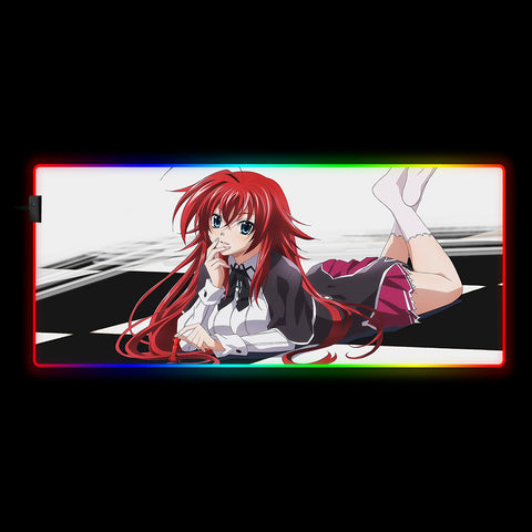High School DxD Rias Gremory Design RGB Mouse Pad