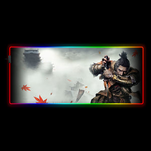 Sekiro Mist Design RGB Mouse Pad