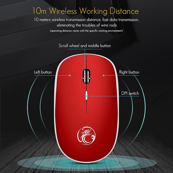 iMice Silent Click Wireless Office Mouse - Buttons
