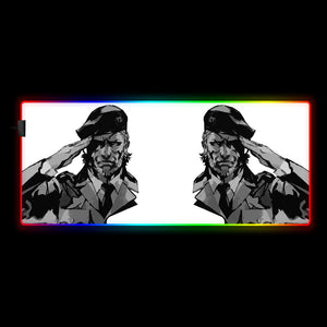 Solid Snake Mirrored Design RGB Mouse Pad