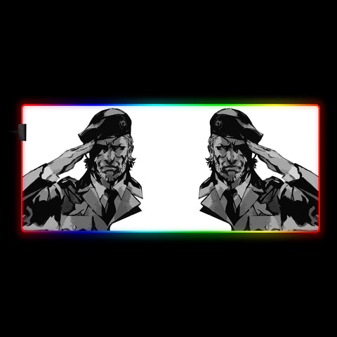 Solid Snake Mirrored Design RGB Mouse Pad