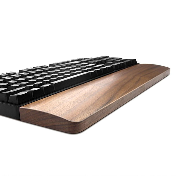 Walnut Colore Solid Wooden Keyboard Hard Wrist Rest