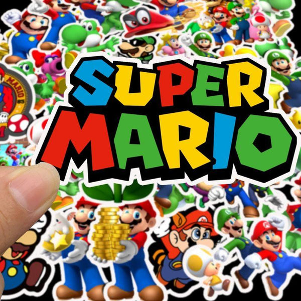 Super Mario Game Stickers, Decals - 10/50 Piece