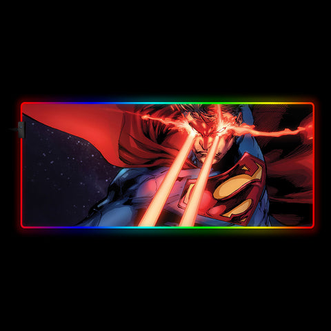 Superman Laser Eyes Design RGB Mousepads