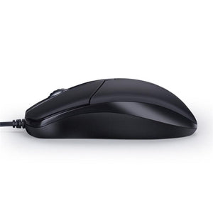 Universal USB Wired Office Mouse, Optical, 1200 DPI Mice for Desktop, Laptop - Side View