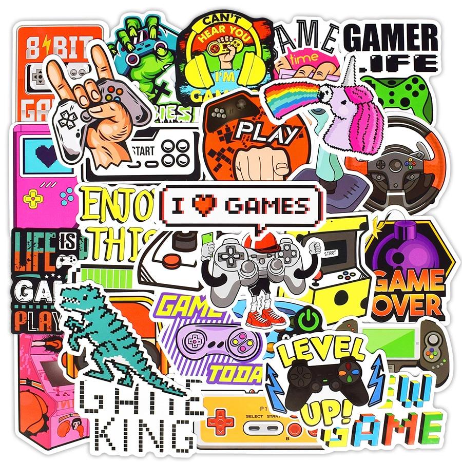 Sticker Design For Game Vintage Video Game Stickers, Decals - 10/30/50 Piece