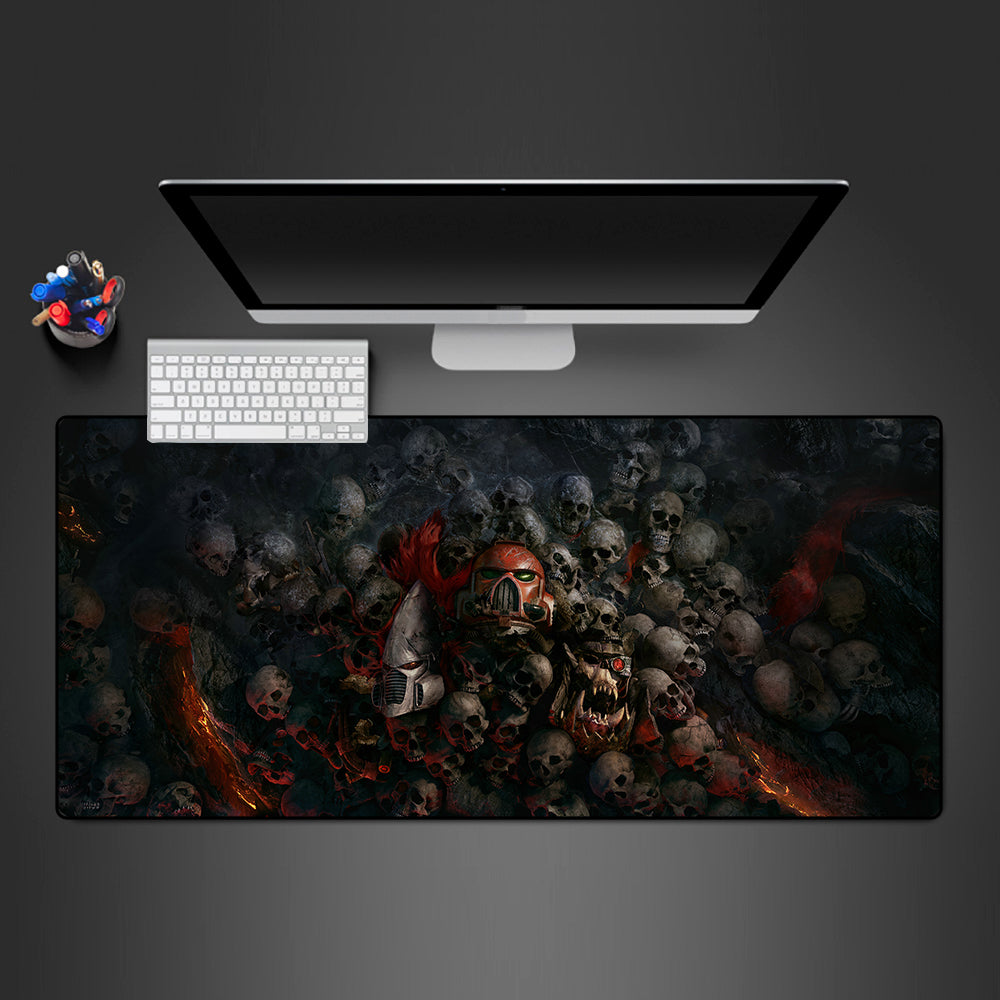 Warhammer Skulls Design Gamer Mouse Pad