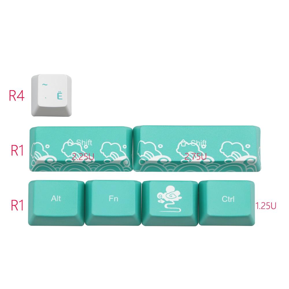 Waves Design 71 Piece Keycaps Set for Cherry MX Switches