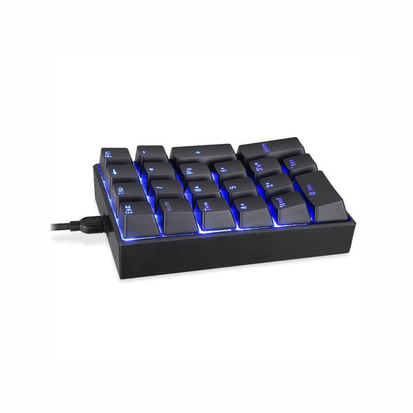 Motospeed Wired Mechanical Numeric Keypad 21 Keys Mini Numpad Blue LED Backlight