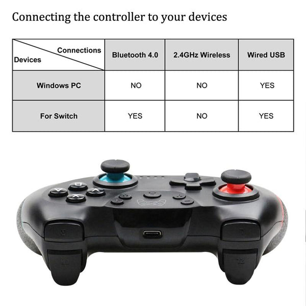 Wireless Bluetooth Gamepad Controller for Nintendo Switch - Compatibility