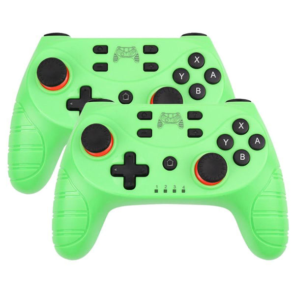 Wireless Bluetooth Gamepad Controller for Nintendo Switch - Full Green Color 2 Piece