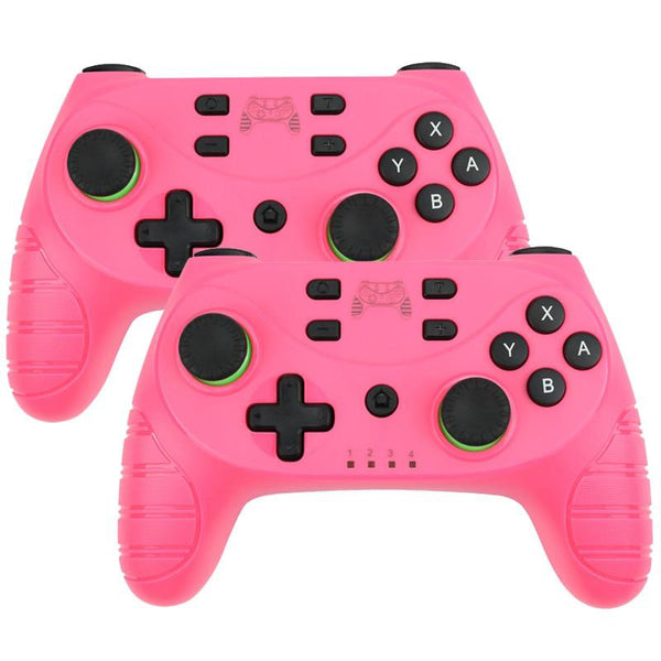 Wireless Bluetooth Gamepad Controller for Nintendo Switch - Pink Color 2 Piece