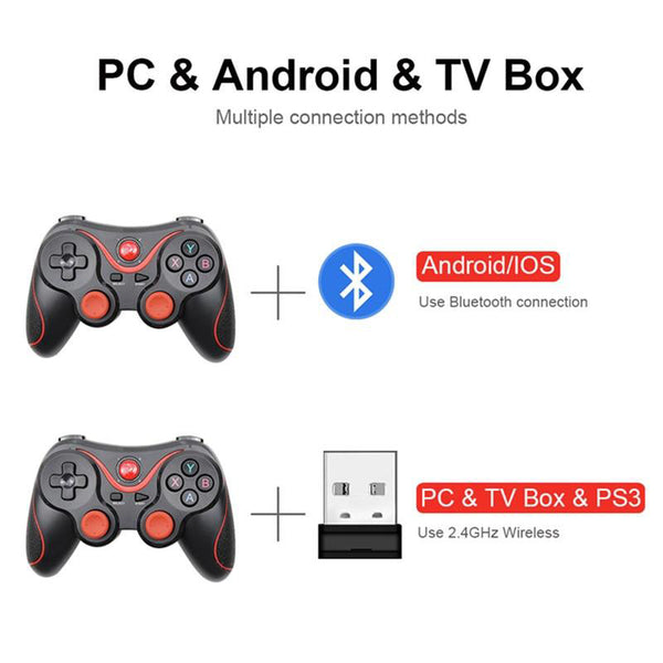Wireless Bluetooth Gamepad Game Controller For Mobile Phone, Tablet, TV Box, PC - 2 Wireless Modes