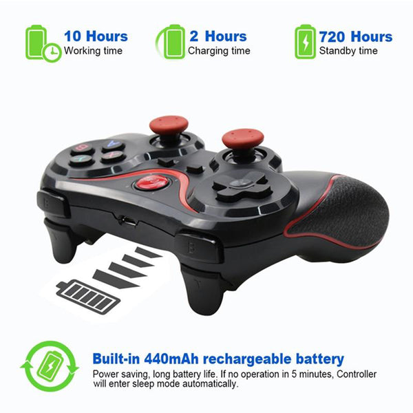 Wireless Bluetooth Gamepad Game Controller For Mobile Phone, Tablet, TV Box, PC - Long Battery Life