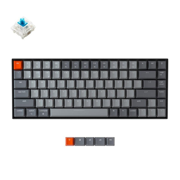 Wired & Wireless Bluetooth Mechanical Keyboard Gateron Switch LED Backlit 84 Key