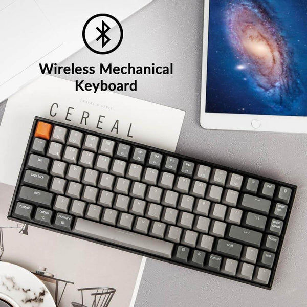 Wired & Wireless Bluetooth Mechanical Keyboard Gateron Switch LED Backlit 84 Key