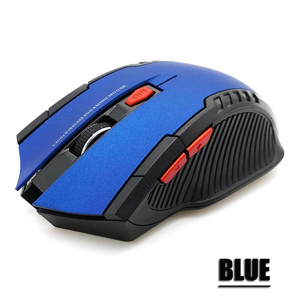 2.4GHz Wireless Mouse With USB Receiver For PC, Laptop - Blue Color