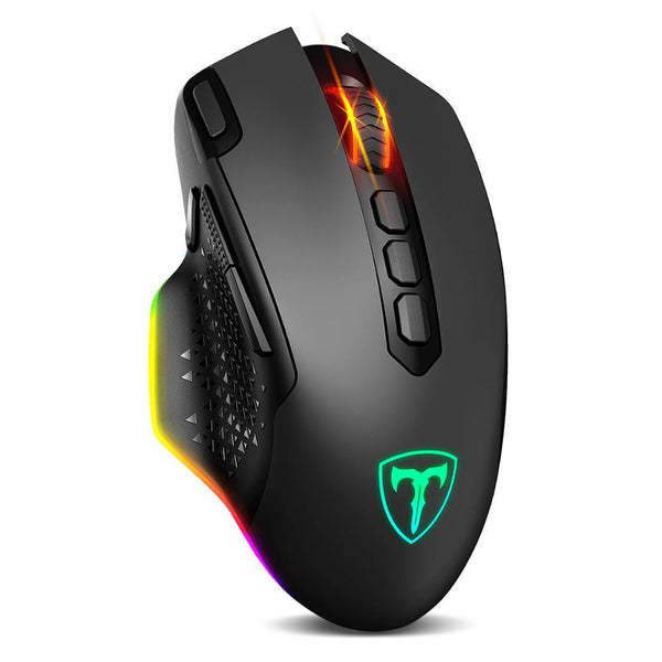 PICTEK Wireless Rechargeable Gaming Mouse 10000DPI, 10 Buttons, RGB Backlit