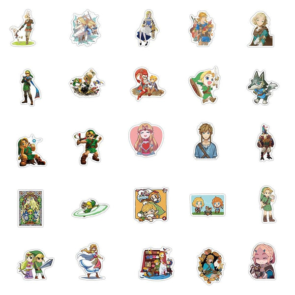 Zelda Game Stickers, Decals - 10/30/50 Piece